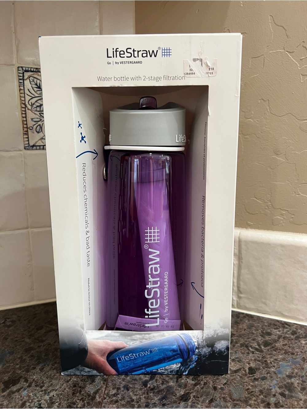 LifeStraw Water Bottle - Purple